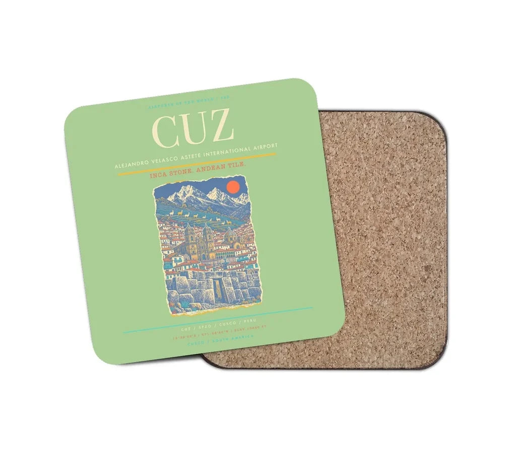 Alejandro Velasco Astete International Airport CUZ Coaster 1-Piece - Light Green