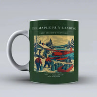 Thumbnail for VINTAGE G4398 - The Maple Run Landing - Ceramic Mug design on darkgreen