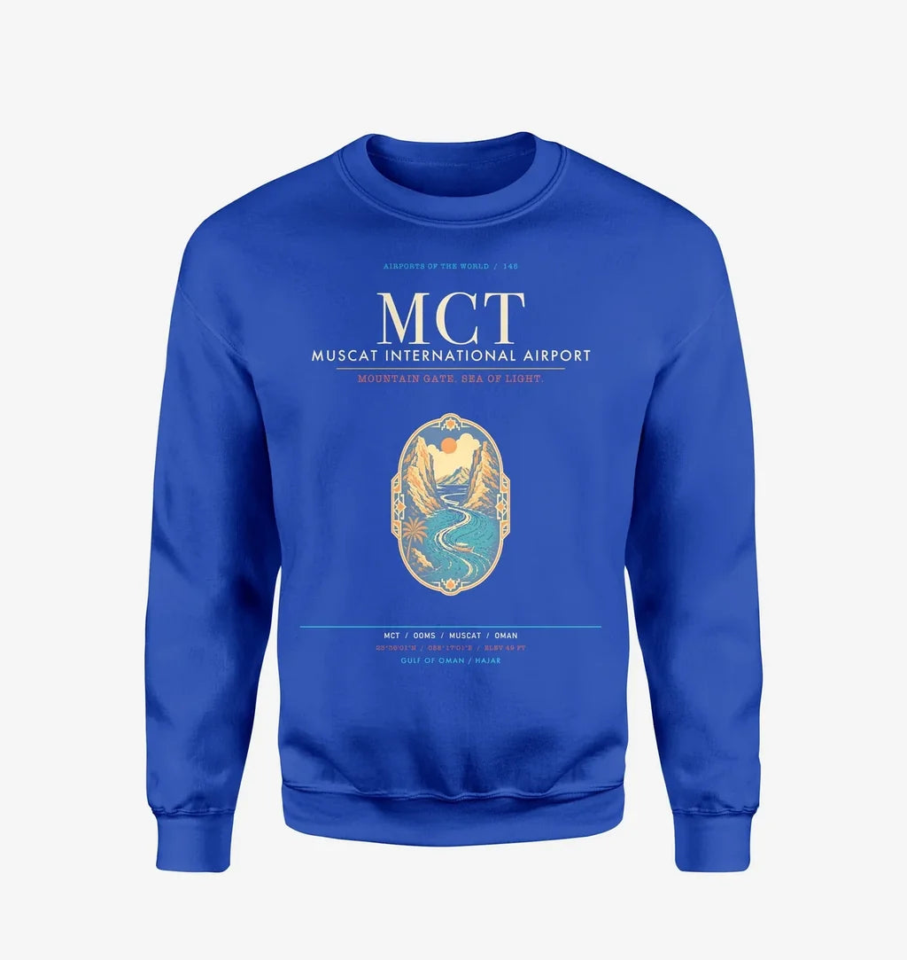 Muscat International Airport MCT Sweatshirt - Blue