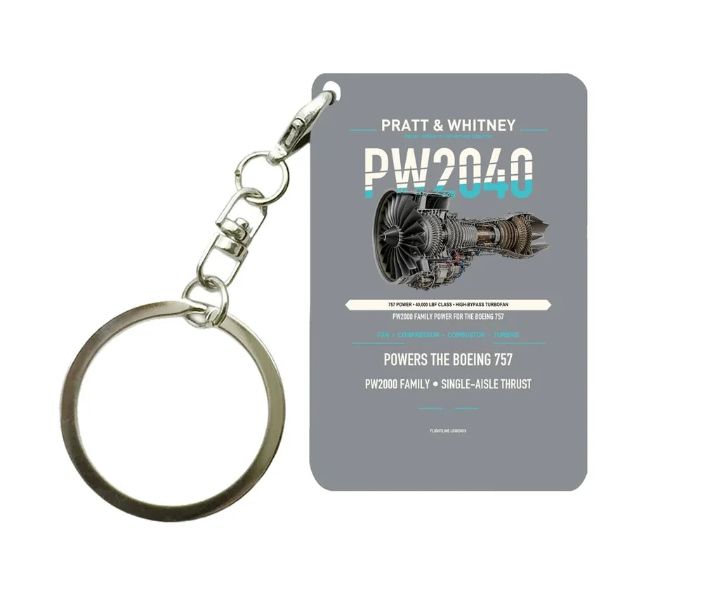 PW2040 Key Chain design on gray key chain