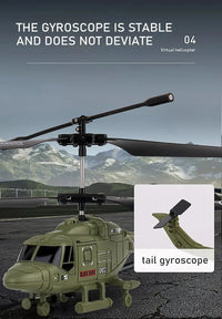 Thumbnail for 2.5CH Army Green-Style RC Drone/Helicopter (USB Rechargeable, LED) - view 12
