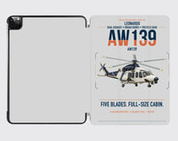 Thumbnail for Leonardo AW139 design on light gray ipad tablet case