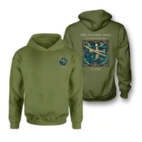 Thumbnail for VINTAGE G4018 - The Atlantic Solo - Double-Side Hoodie design on greenarmy double side