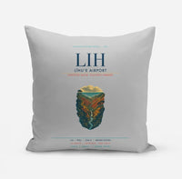 Thumbnail for Līhuʻe Airport (LIH) design on light gray pillow