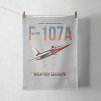 Thumbnail for F-107A Ultra Sabre design on light gray towel
