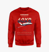 Thumbnail for Bombardier Learjet 60XR design on red sweatshirt