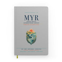 Thumbnail for Myrtle Beach International Airport (MYR) design on light gray notebook