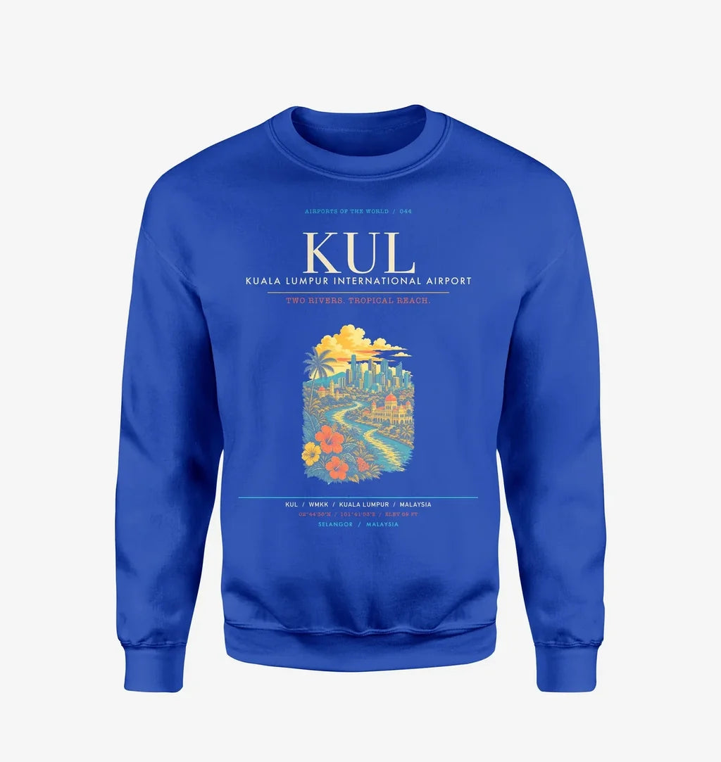 Kuala Lumpur International Airport KUL Sweatshirt - Blue