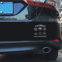 Thumbnail for Only Six Pack I Will Car Sticker - view 6