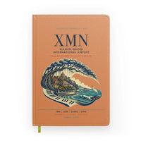 Thumbnail for Xiamen Gaoqi International Airport (XMN) design on orange notebook
