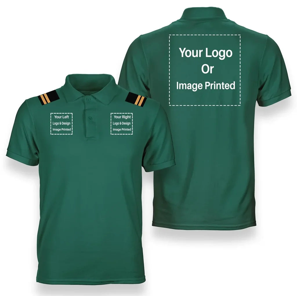 Customisable Pilot Epaulettes Polo Shirt - view 6