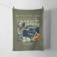 Thumbnail for VINTAGE G4301 - The Piano In The Lounge - Designed Towels design on greenarmy