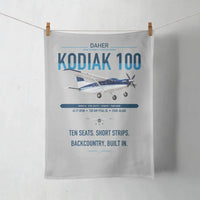 Thumbnail for Daher Kodiak 100 Series III design on light gray towel