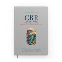 Thumbnail for Gerald R. Ford International Airport Grand Rapids (GRR) design on light gray notebook