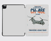 Thumbnail for Boeing Vertol CH-46E Sea Knight design on light gray ipad tablet case