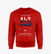Thumbnail for AJ-2 Savage Tanker design on red sweatshirt