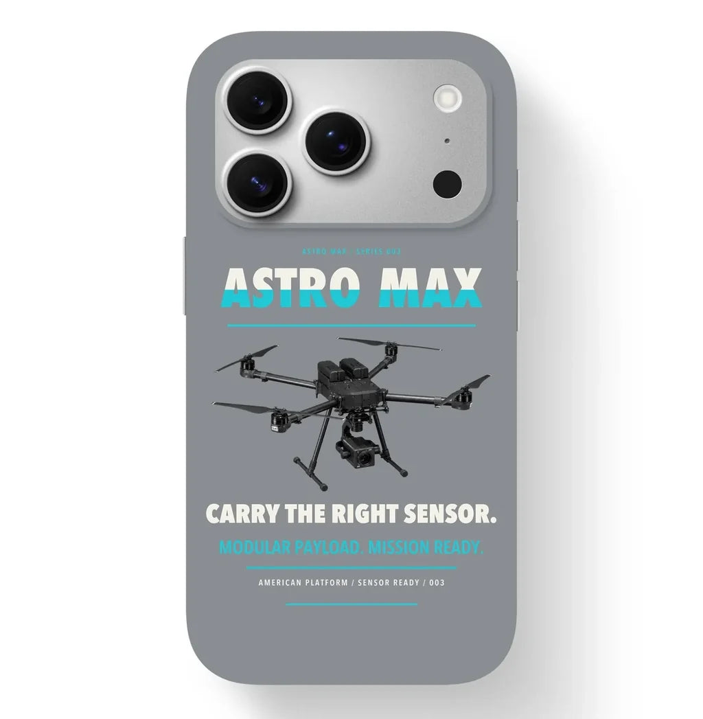 Freefly Astro Max Case design on gray iphone case