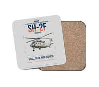 Thumbnail for Kaman SH-2F Seasprite design on light gray 1 piece coaster