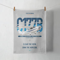 Thumbnail for Cessna 177B Cardinal design on light gray towel