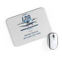 Thumbnail for Cessna 408 SkyCourier design on light gray rectangle mouse pad