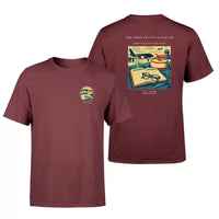 Thumbnail for VINTAGE G4426 - The Chief Pilot's Logbook - Double-Side T-Shirt design on darkred double side t shirt