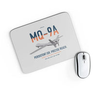 Thumbnail for MQ-9A Reaper design on light gray rectangle mouse pad