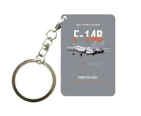 Thumbnail for F-14B TOMCAT Key Chain design on gray key chain
