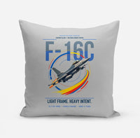 Thumbnail for F-16C Fighting Falcon design on light gray pillow
