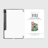 Thumbnail for Hiroshima Airport (HIJ) design on white samsung tablet tablet case