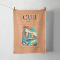 Thumbnail for Curaçao International Airport (CUR) design on orange towel