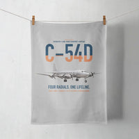 Thumbnail for C-54D Skymaster design on light gray towel