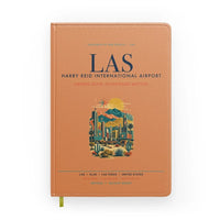Thumbnail for Las Vegas Harry Reid International Airport (LAS) design on orange notebook