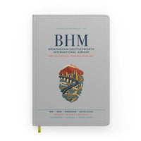 Thumbnail for Birmingham-Shuttlesworth International Airport (BHM) design on light gray notebook