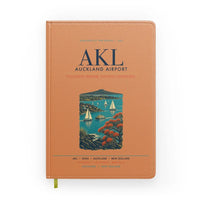 Thumbnail for Auckland Airport (AKL) design on orange notebook