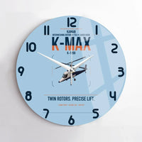 Thumbnail for Kaman K-1200 K-MAX design on light blue no frame wall clock