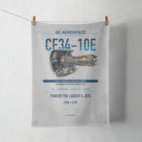 Thumbnail for CF34-10E design on light gray towel