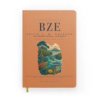 Thumbnail for Philip S. W. Goldson International Airport (BZE) design on orange notebook
