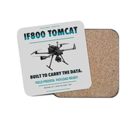 Thumbnail for Inspired Flight IF800 Tomcat design on light gray 1 piece coaster