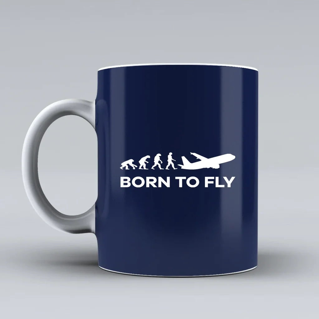 Customisable Born to Fly Mug - view 6