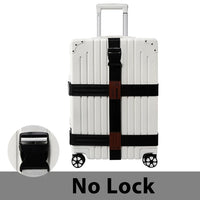 Thumbnail for Check-in Adjustable Explosion-proof Luggage With Password Lock Anti-theft, Black+No Lock