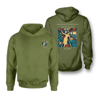 Thumbnail for VINTAGE G4515 - The Hospital Flight South - Double-Side Hoodie design on greenarmy double side