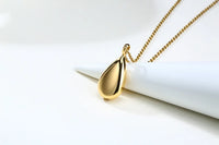 Thumbnail for Your Custom Design & Image & Logo & Text Design Can open droplet shaped pendant, Golden