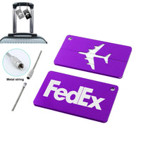 Thumbnail for FedEx Aluminum Luggage tag in purple