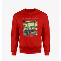 Thumbnail for VINTAGE G4247 - The Soda Fountain Airport - Designed Sweatshirts design on red