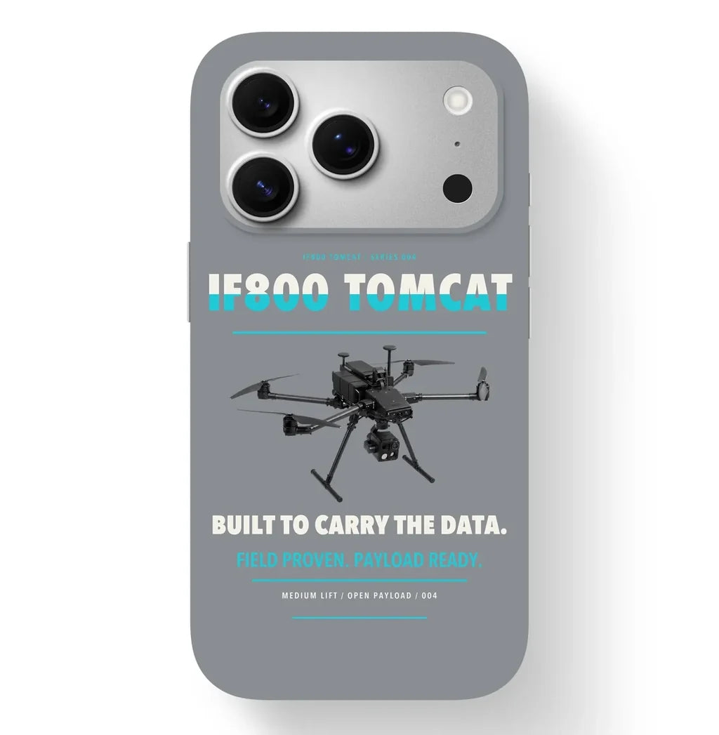 Inspired Flight IF800 Tomcat Case design on gray iphone case