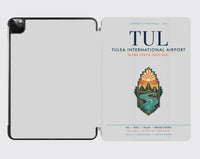 Thumbnail for Tulsa International Airport (TUL) design on light gray ipad tablet case