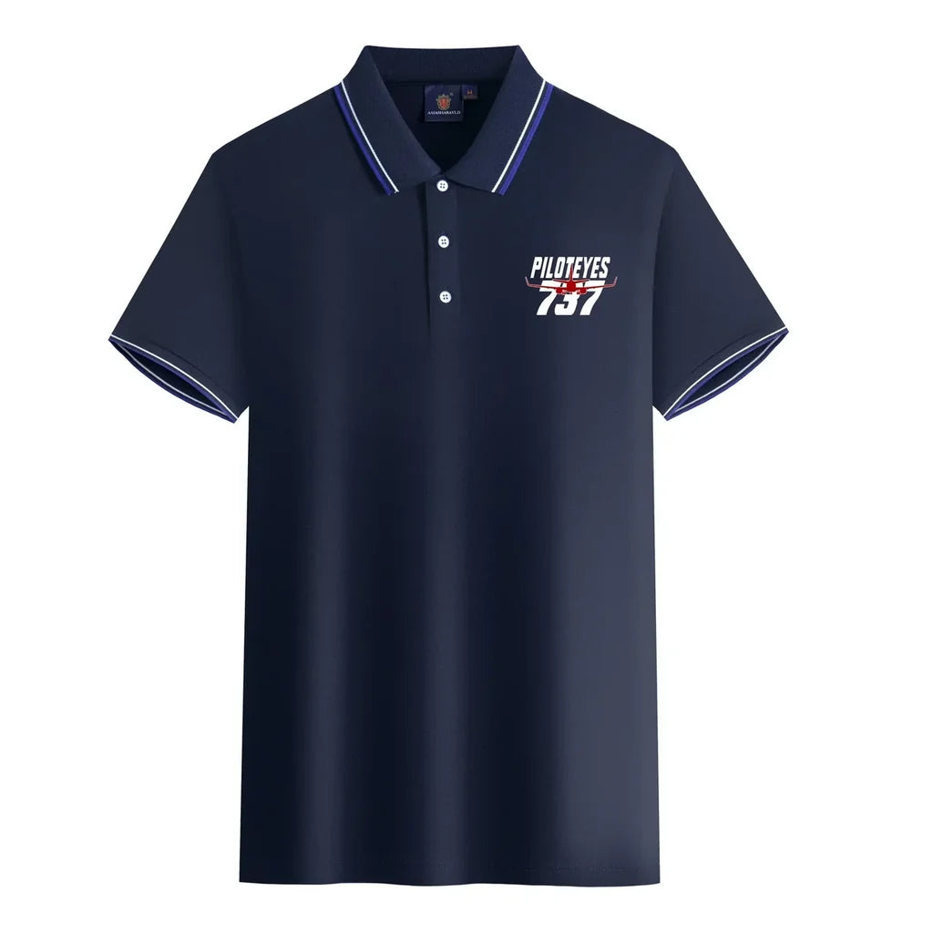 Customisable Amazing Piloteyes737 Polo Shirt - view 6