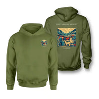 Thumbnail for VINTAGE G4413 - The Payroll Flight - Double-Side Hoodie design on greenarmy double side