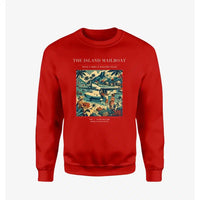 Thumbnail for VINTAGE G4065 - The Island Mailboat - Designed Sweatshirts design on red