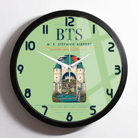 Thumbnail for M. R. Stefanik Airport BTS Wall-Clock Framed - Light Green